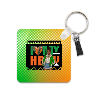 Homecoming I Love My HBCU Square Keychain (281)