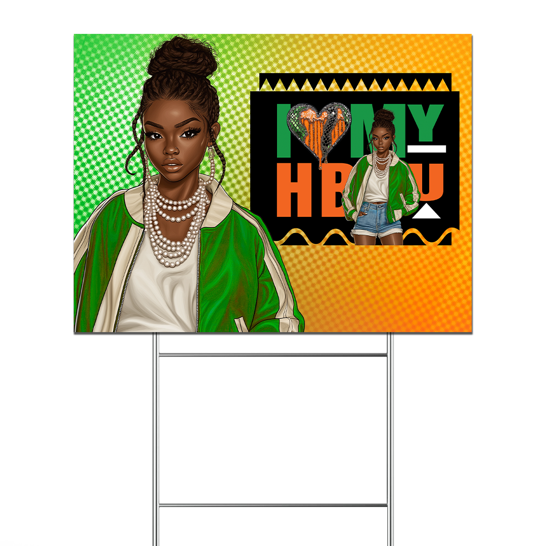 Homecoming I Love My HBCU Custom Yard Sign (281)