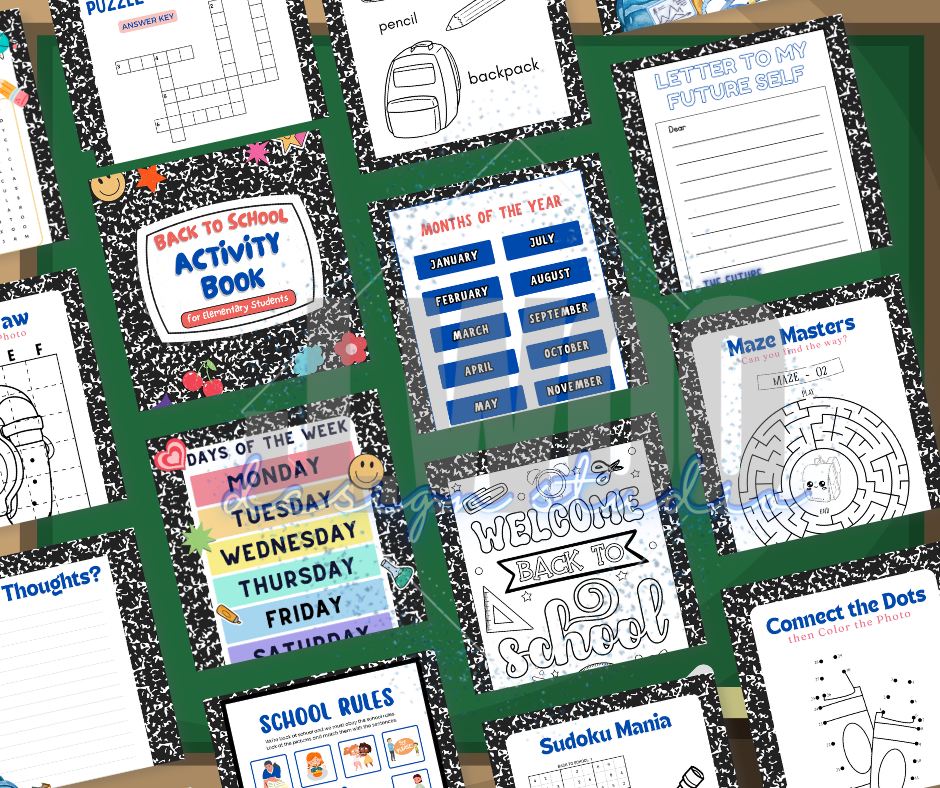Printable Back to School Activity Book (Ages 7+)