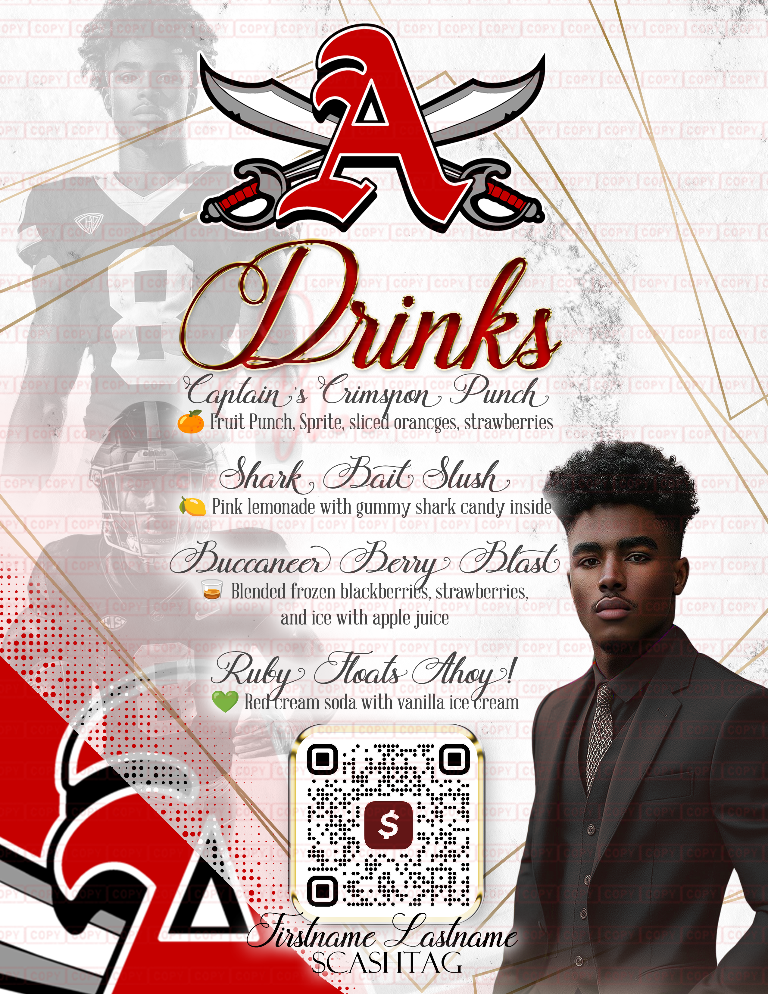 Custom Printed Dinner/Bar Menus