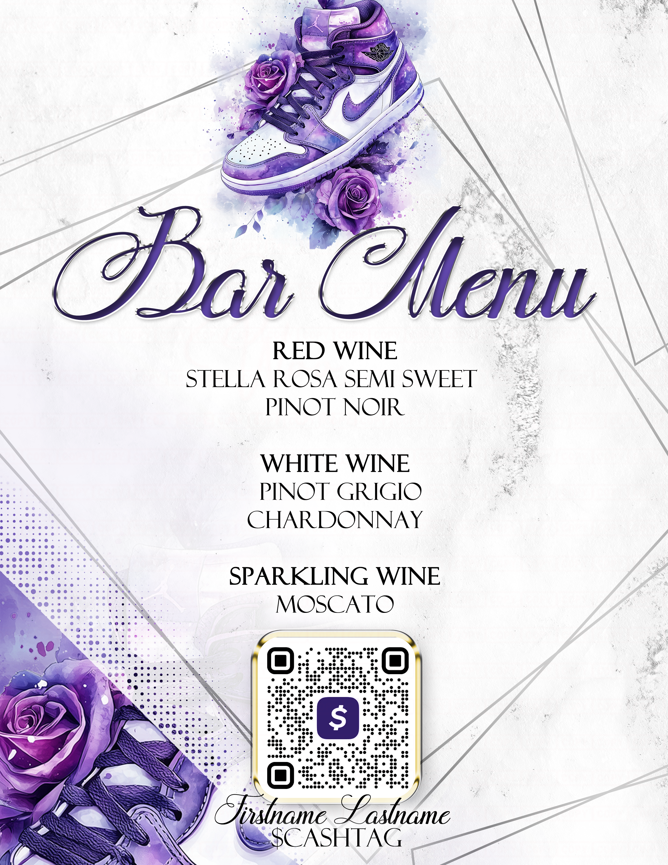 Custom Printed Dinner/Bar Menus