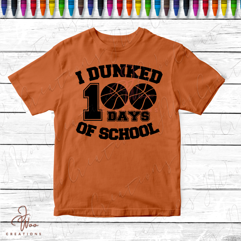 DUNKed 100 Days of School T-Shirt