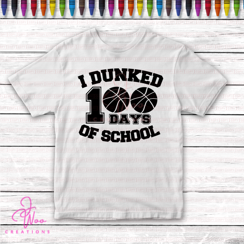 DUNKed 100 Days of School T-Shirt