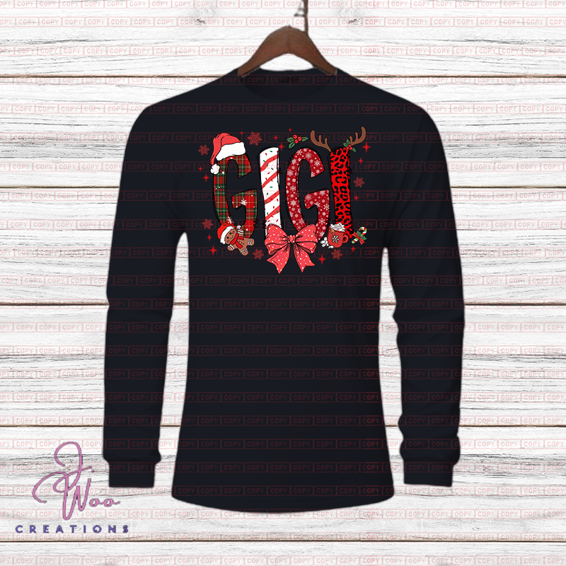 Christmas Nickname Doodle (L/S) T-Shirt