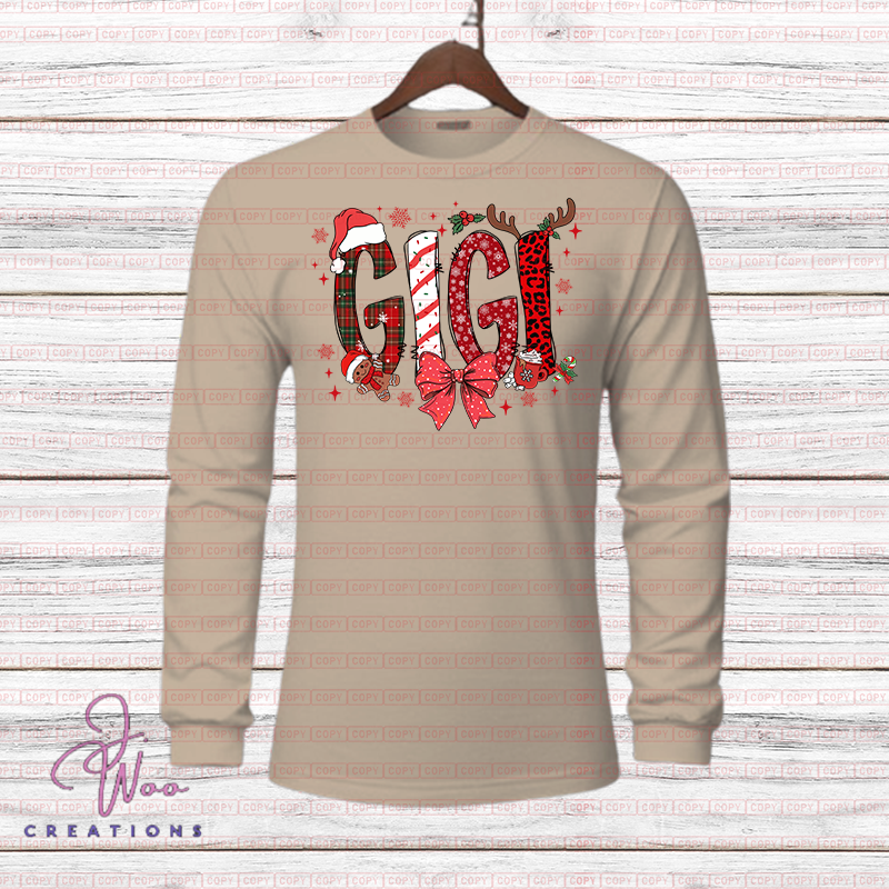 Christmas Nickname Doodle (L/S) T-Shirt