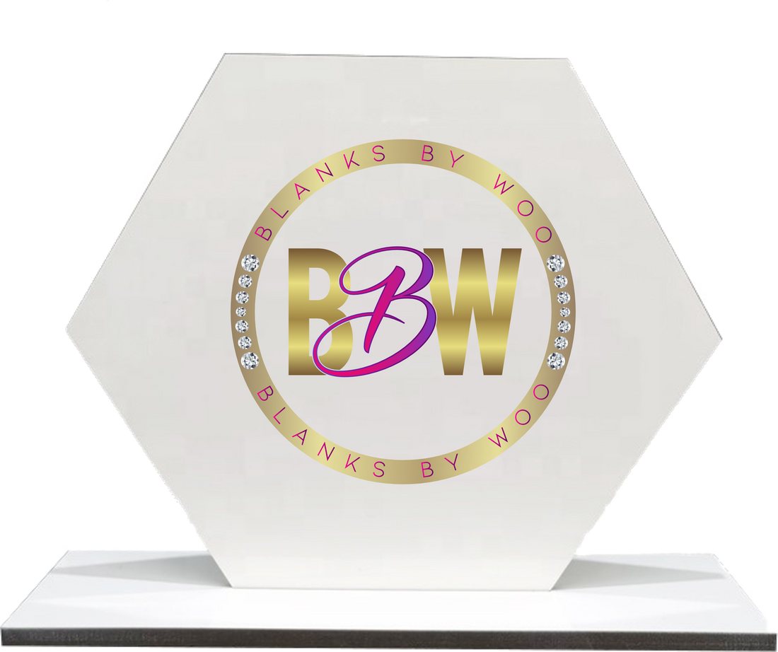 Sublimation Blank MDF Social Media Sign/ Scan to Pay / Photo Plaque (Hexagon)