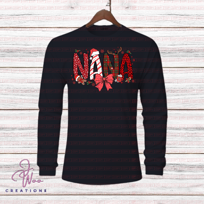 Christmas Nickname Doodle (L/S) T-Shirt