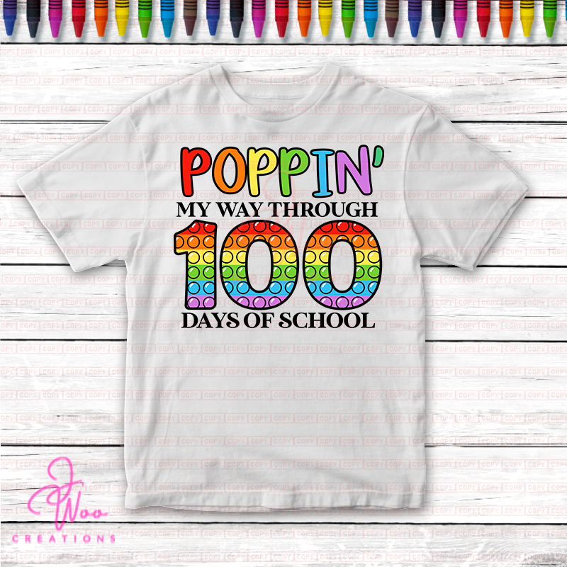 Poppin Thru 100 Days Tee