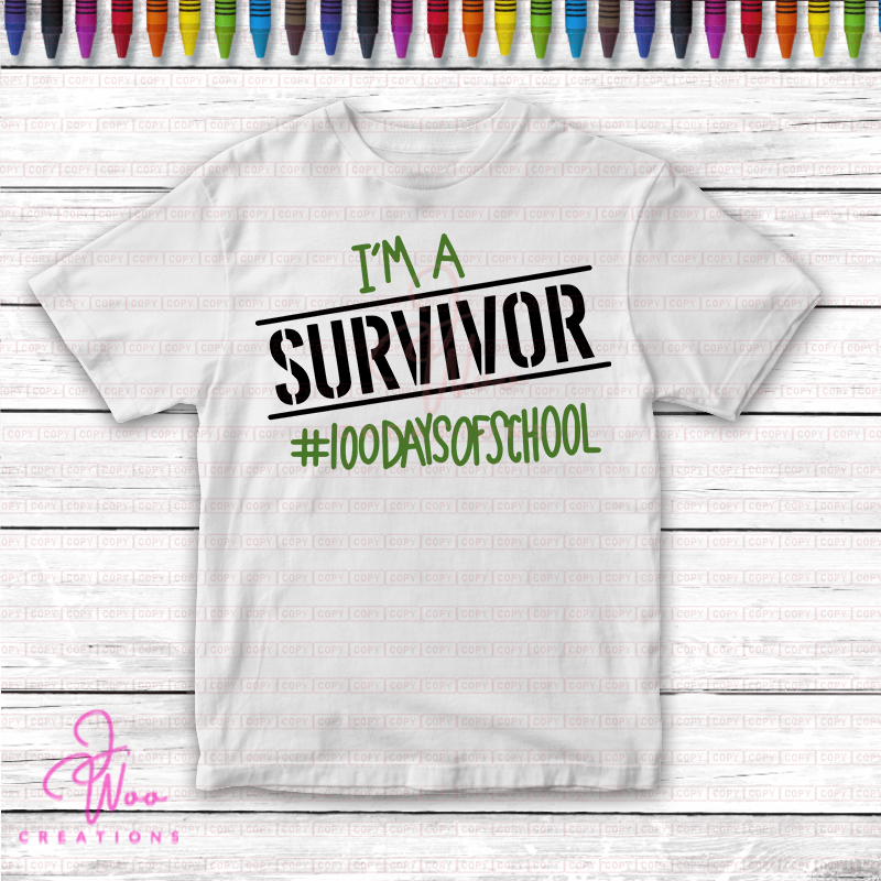 Im a Survivor - 100 Days of School T-Shirt