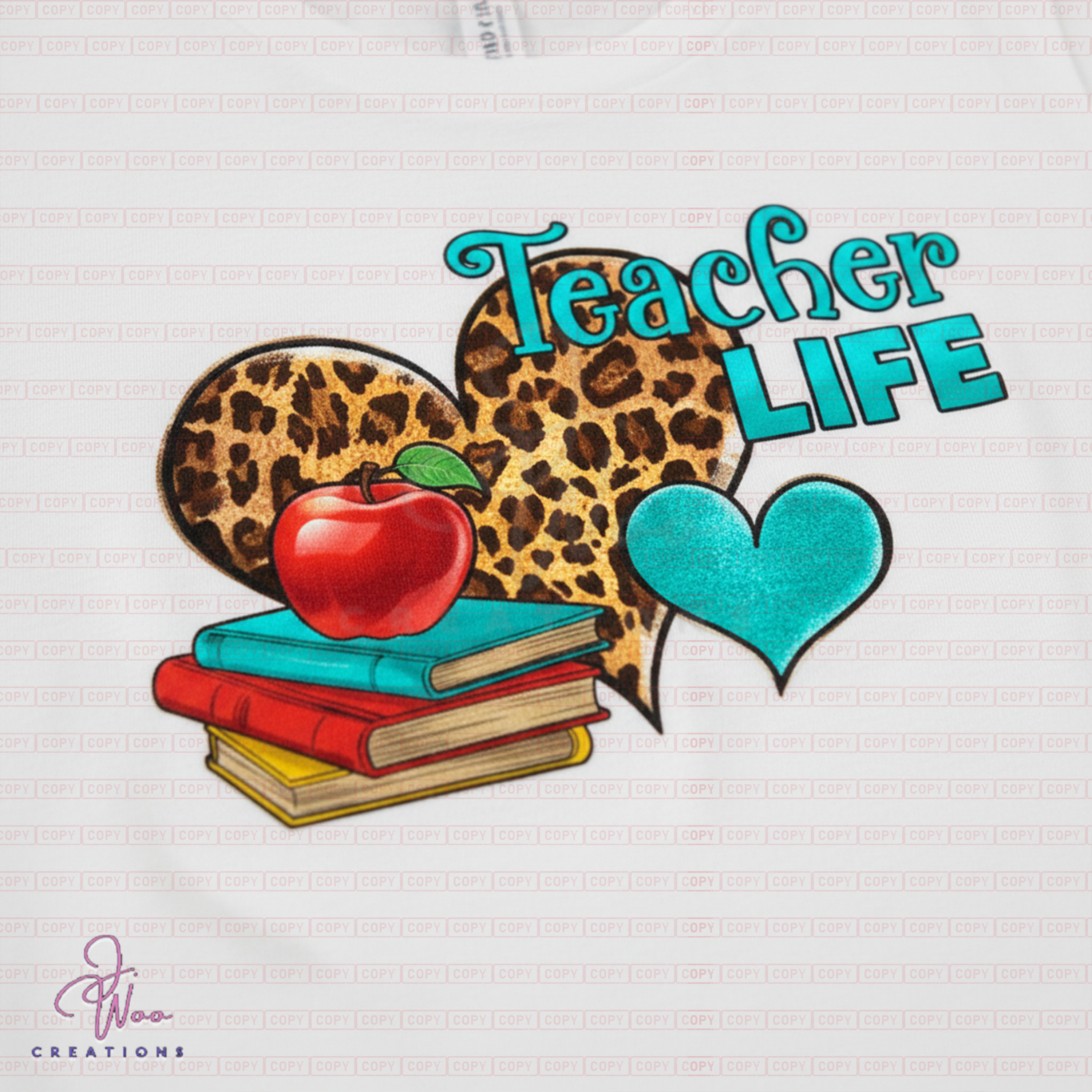 Teacher Life Leopard Print T-Shirt - Trendy Teacher Appreciation Gift