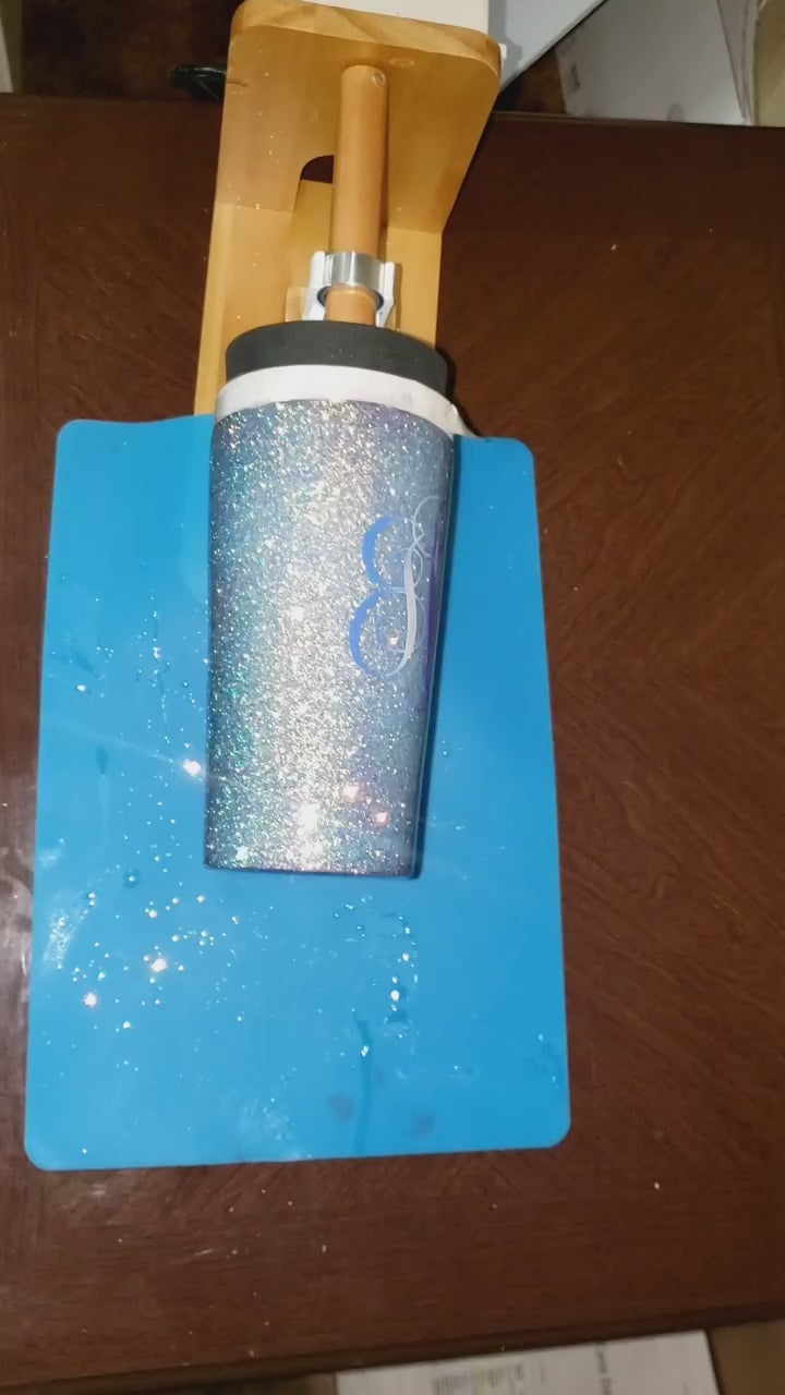 20 oz. Stainless Steel Tumbler - Epoxy Glitter Tumbler w/ Name