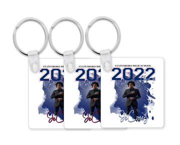Custom Graduation Keychain - Square