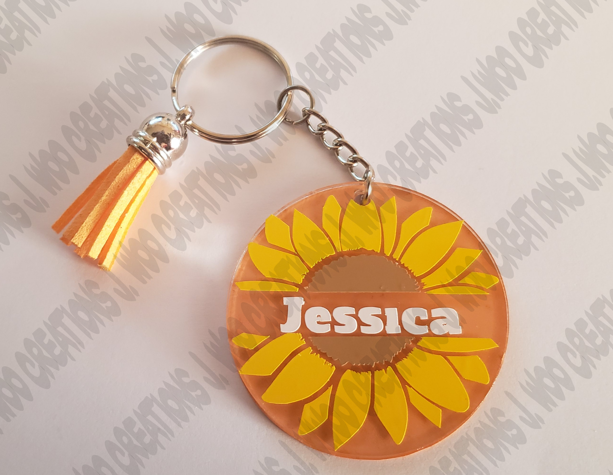 2 in. Custom Keychain w/ Tassel